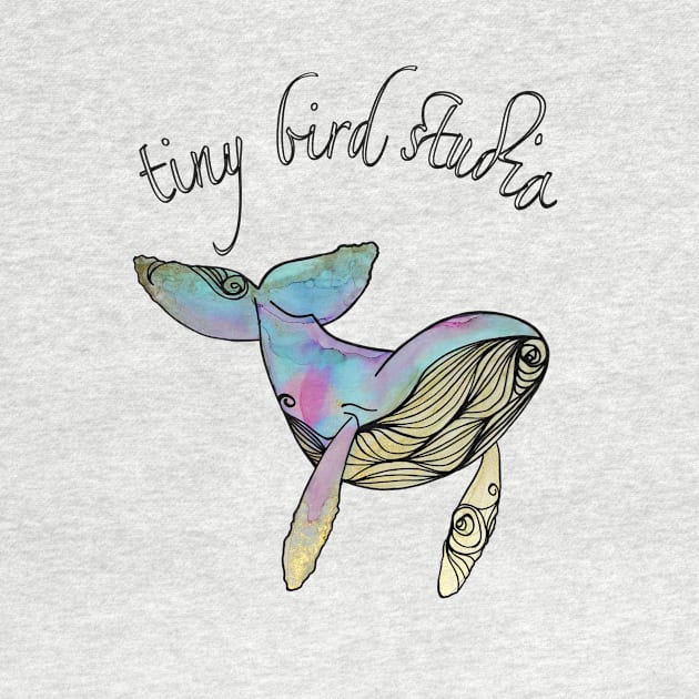 Rainbow Whale by Tiny Bird Studio